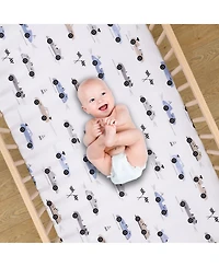 Lambs & Ivy Little Racer 3-Piece Cars/Transportation Baby Crib Bedding Set