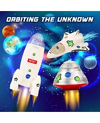 Usa Toyz Lunar Loop Nasa Space Tracks Playset 225 Pieces