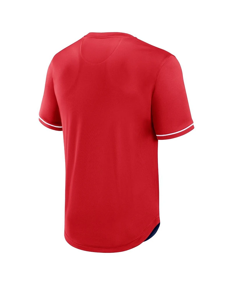 Fanatics Men's Red St. Louis Cardinals Fantastic Finish V-Neck Fashion T-Shirt