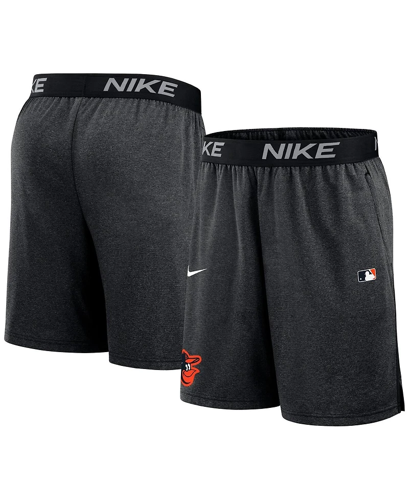 Nike Men's Black Baltimore Orioles Authentic Collection Performance Knit Shorts