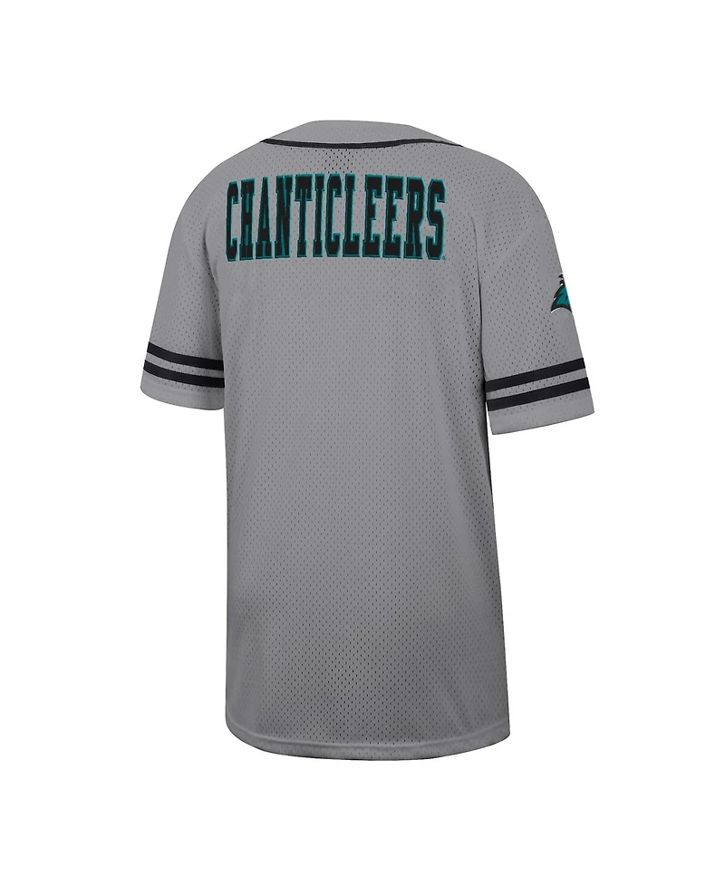 Colosseum Men's Gray Coastal Carolina Chanticleers Free Spirited Baseball Jersey