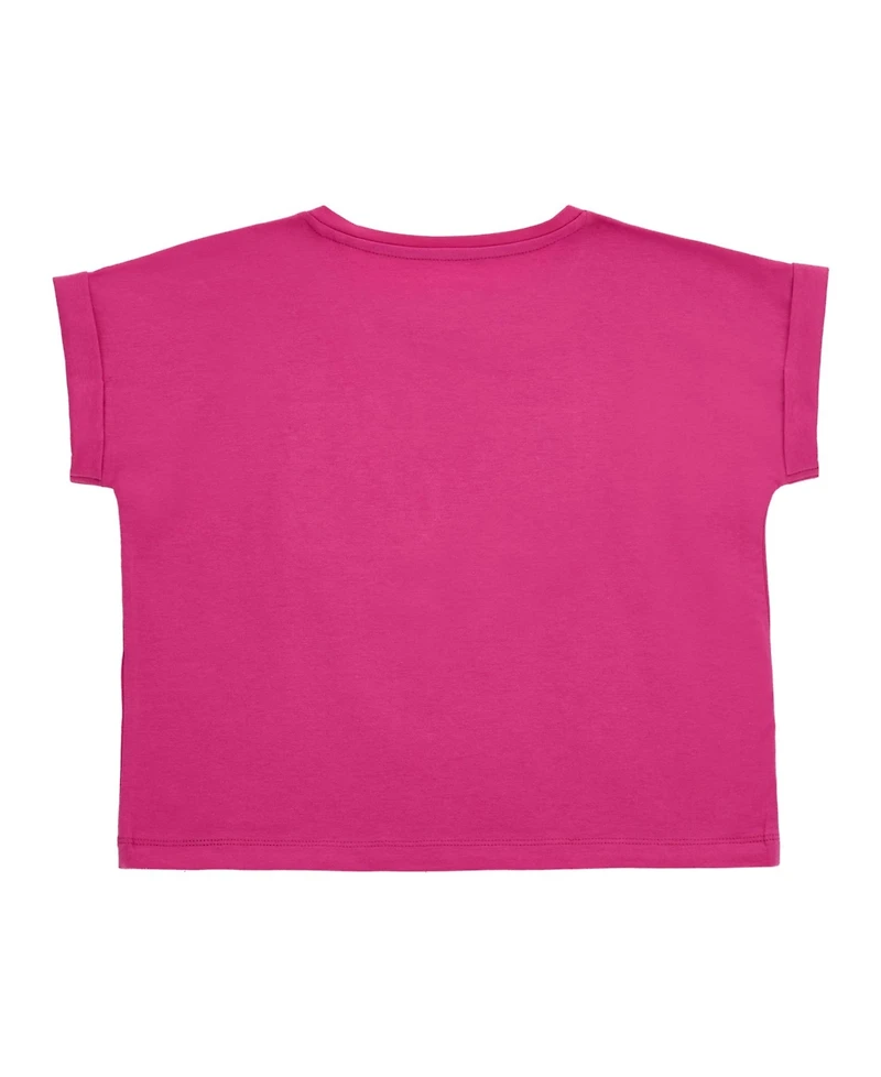 Guess Big Girls Midi Short Roll Cuff Sleeve T-Shirt