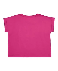 Guess Big Girls Midi Short Roll Cuff Sleeve T-Shirt