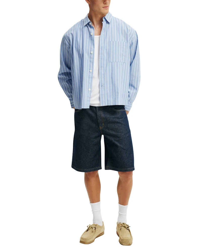 Cotton On Men's Baggy Denim Shorts