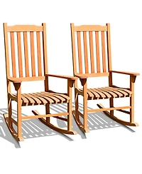Outdoor Rocking Chair Single Rocker for Patio Deck