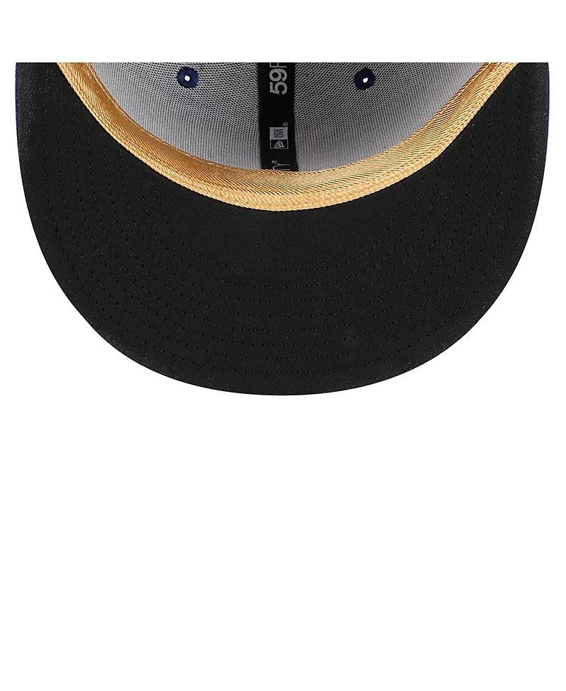 New Era Men's Royal Los Angeles Dodgers 2025 Gold Collection 59FIFTY Fitted Hat