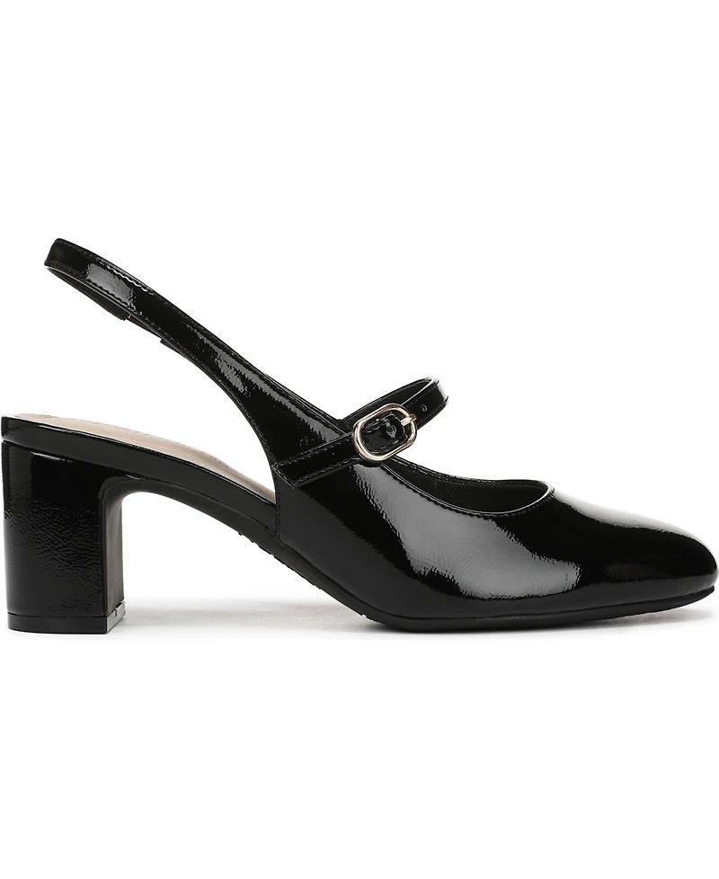 LifeStride Women's Trust Block Heel Mary Jane Slingback Pumps
