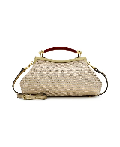 Patricia Nash Kelmscott Frame Medium Satchel Bag