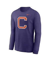 Nike Men's Purple Clemson Tigers Alternate Logo Long Sleeve T-Shirt