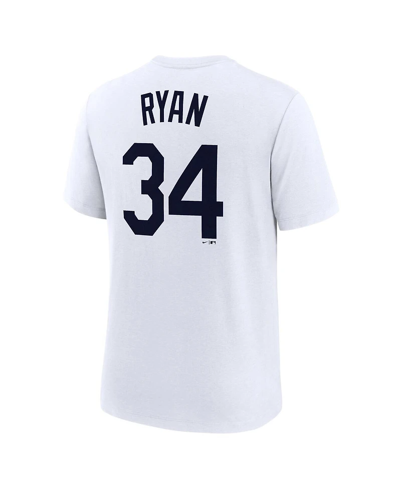 Nike Men's Nolan Ryan White Houston Astros Cooperstown Collection Name Number Tri-Blend T-Shirt