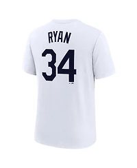 Nike Men's Nolan Ryan White Houston Astros Cooperstown Collection Name Number Tri-Blend T-Shirt