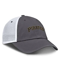 Nike Men's Gray Pittsburgh Pirates Wordmark Club Adjustable Trucker Hat