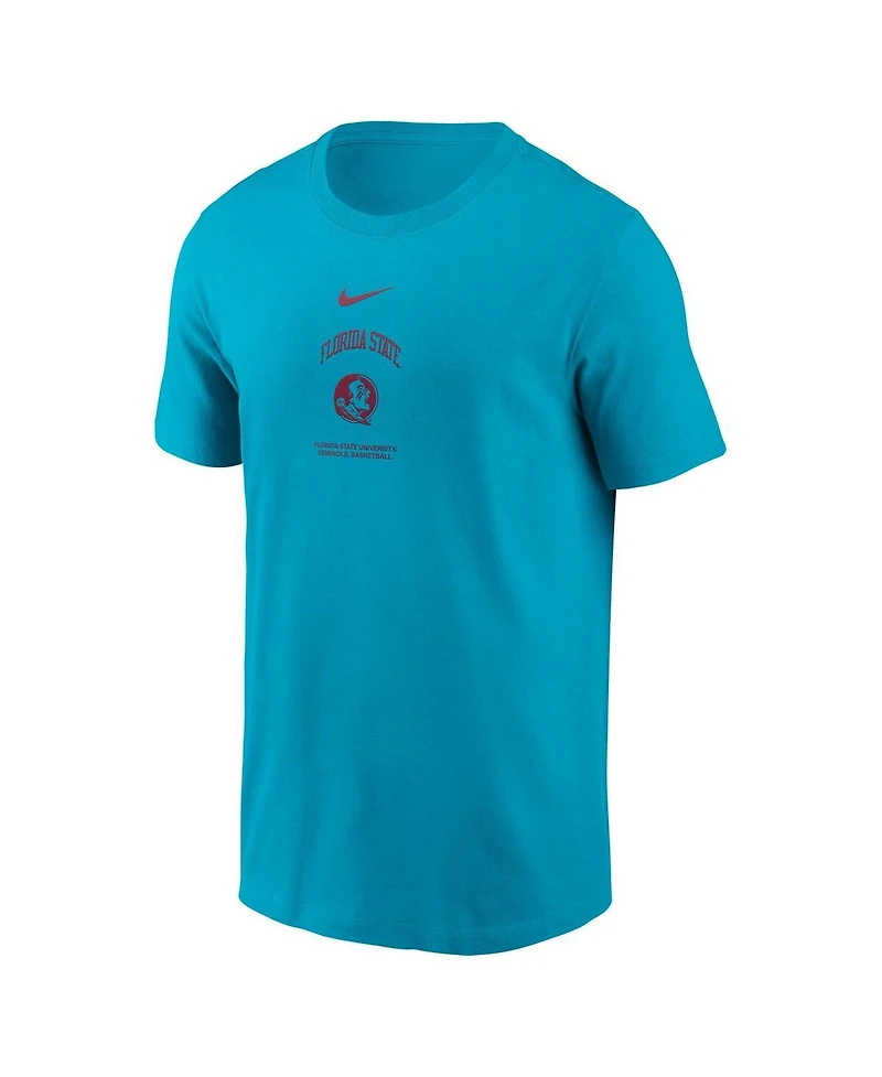 Nike Men's Turquoise Florida State Seminoles On-Court Basketball T-Shirt