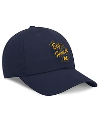 Jordan Men's Navy Michigan Wolverines Performance Club Swoosh Adjustable Hat