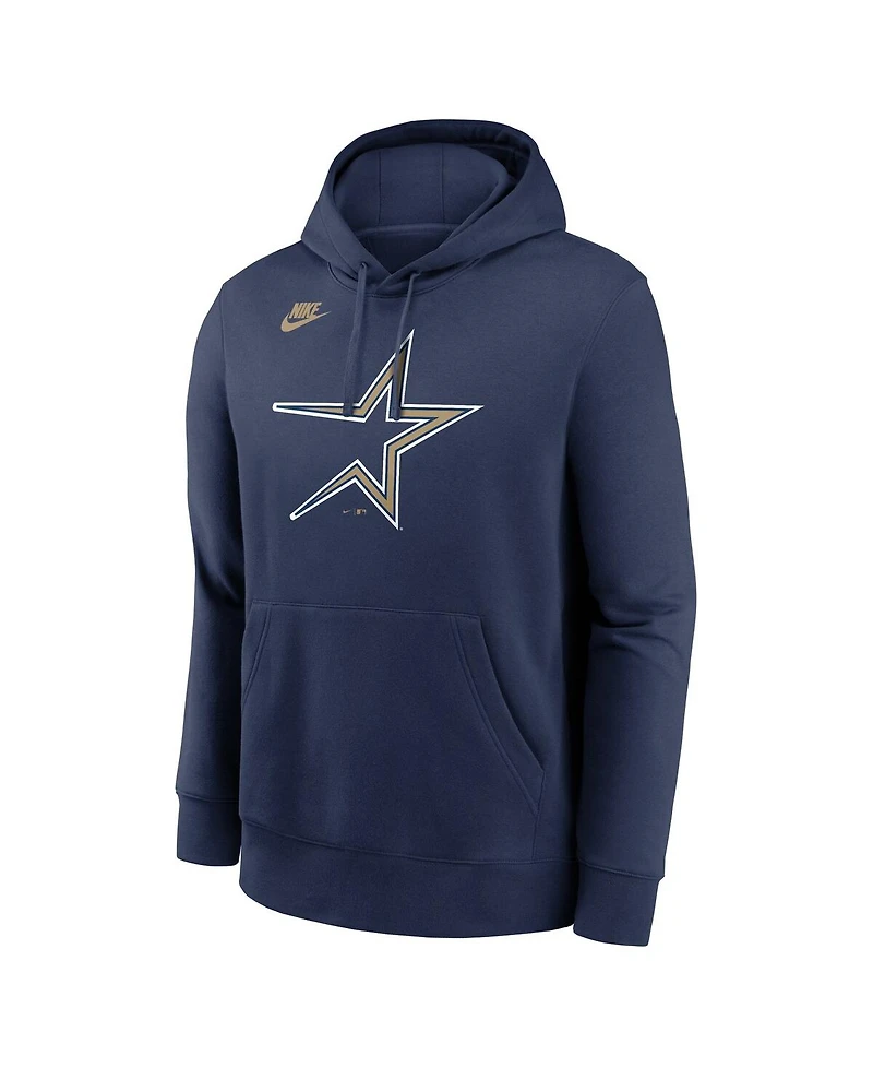 Nike Men's Navy Houston Astros Cooperstown Collection Logo Club Pullover Hoodie