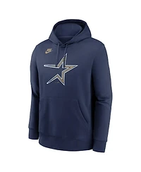 Nike Men's Navy Houston Astros Cooperstown Collection Logo Club Pullover Hoodie