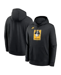 Nike Men's Black Pittsburgh Pirates Cooperstown Collection Logo Club Pullover Hoodie