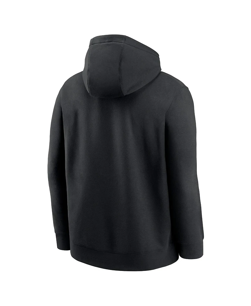 Nike Men's Black Baltimore Orioles Logo Club Fleece Pullover Hoodie