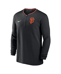 Nike Men's Black San Francisco Giants Authentic Collection Performance Half-Zip Top
