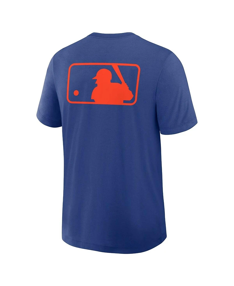 Nike Men's Royal New York Mets Authentic Collection Early Work Tri-Blend Performance T-Shirt