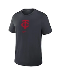 Nike Men's Navy Minnesota Twins Authentic Collection Early Work Tri-Blend Performance T-Shirt