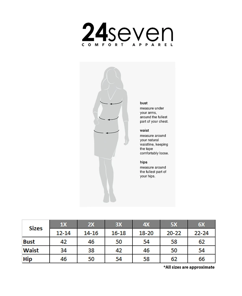 24seven Comfort Apparel Plus Maxi Sleeveless Dress with Pockets