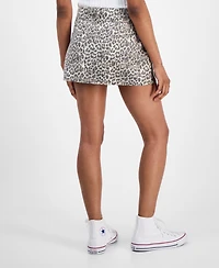Celebrity Pink Juniors' Double-Button Mini Denim Skirt