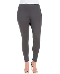 24seven Comfort Apparel Plus Comfortable Ankle Length Leggings
