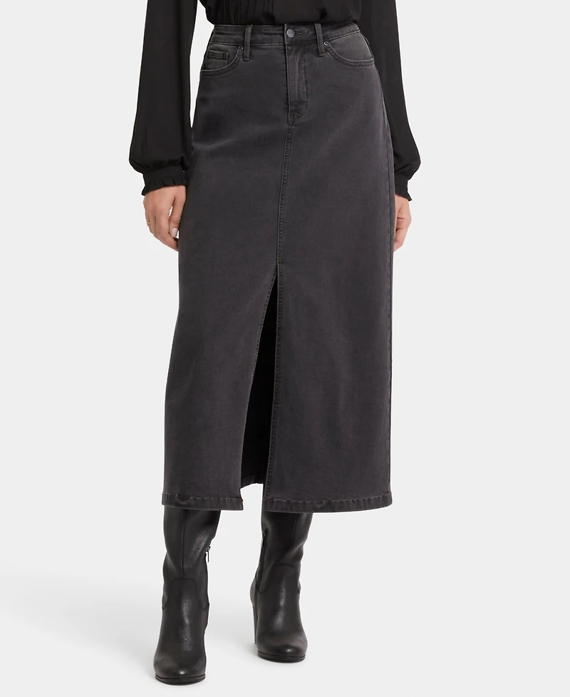 Nydj Women's High Rise Long Skirt