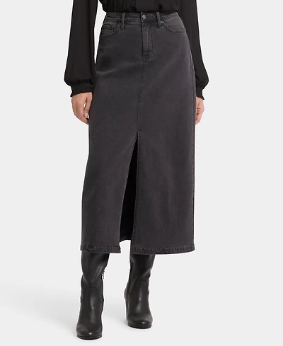 Nydj Women's High Rise Long Skirt