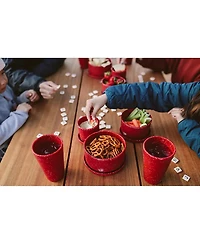 Pint Glasses: 2 pk - Speckled Red