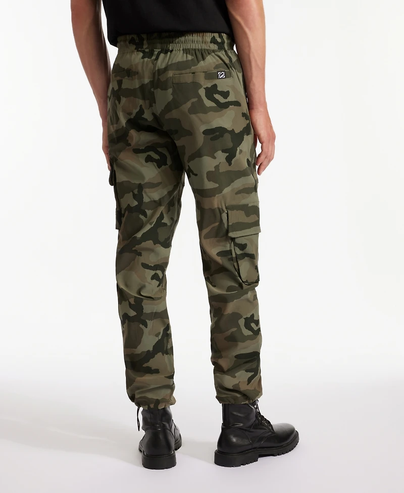 Ecko Unltd Men's Toggle Pouch Cargo Jogger Pants