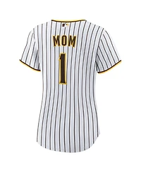 Nike Women's White San Diego Padres 1 Mom Home Replica Jersey