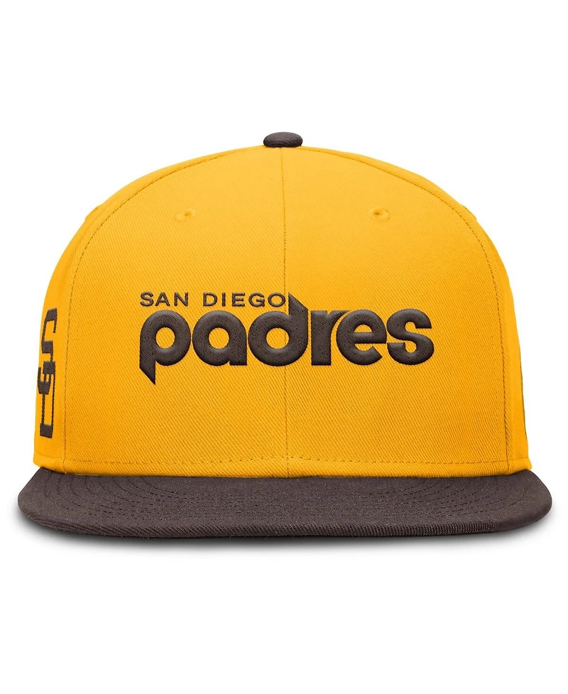 Nike Men's Gold San Diego Padres True Performance Fitted Hat