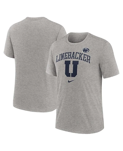 Nike Men's Heather Gray Penn State Nittany Lions Campus Local Tri-Blend T-Shirt