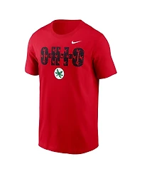 Nike Men's Scarlet Ohio State Buckeyes Campus Local T-Shirt