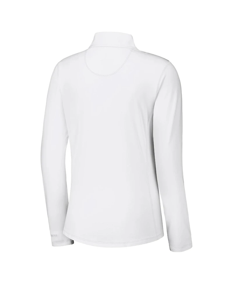 Tommy Bahama Women's White Buffalo Bills Sport Playa Vista Quarter-Zip Jacket