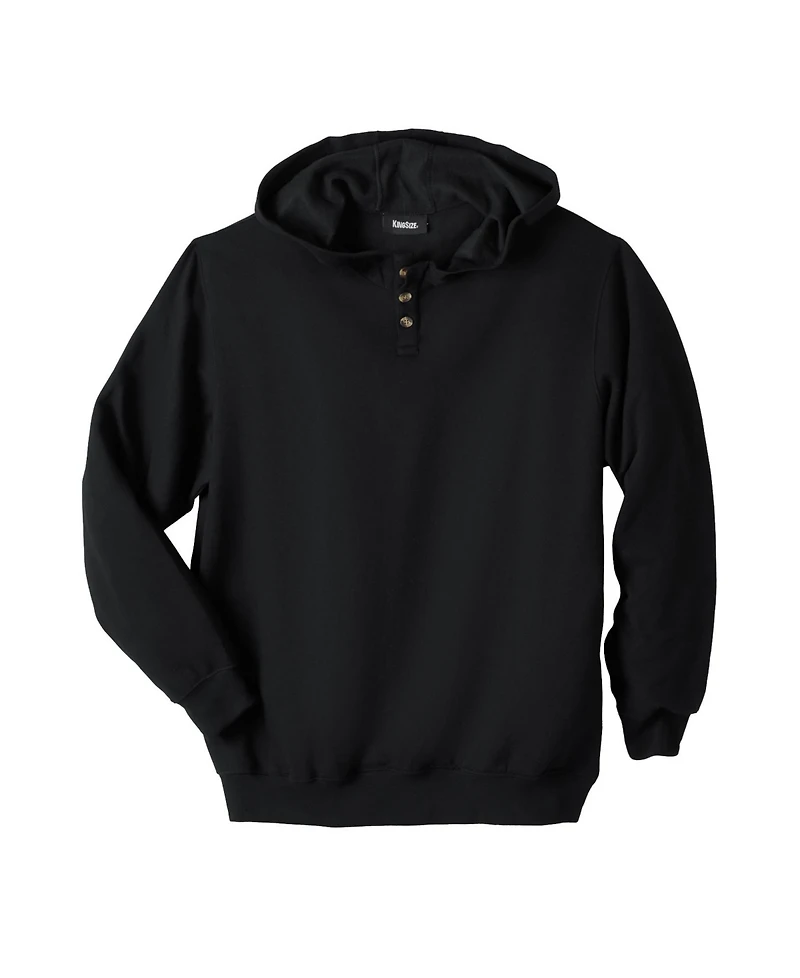 KingSize Big & Tall Fleece Pullover Henley