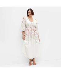 City Chic Plus Keyla Print Maxi Dress