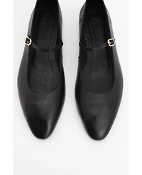 Lara Leather Mary Jane Flats