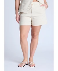 Eloquii Women's Trouser Denim Short