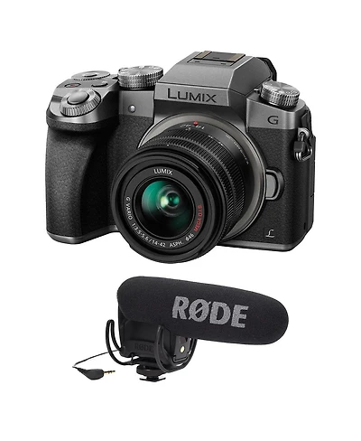 Panasonic Lumix Dmc-G7 Mirrorless Micro Four Thirds Digital Camera with 14-42mm Lens, 16MP, Silver