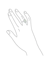 Bling Jewelry Boho Iridescent White Created Opal Big Oval Split Shank Statement Ring .925 Sterling Silver Rhodium Plating