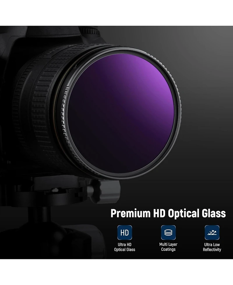 Neewer 58mm Nd1000000 Fixed Neutral Density Lens Filter, 20 Stops Ultra Dark ND Filter for Dslr Camera, Multi Resistant Coated Hd Optical Glass, Lens