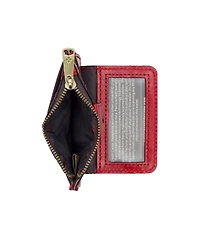 Patricia Nash Cassis Id Small Printed Leather Wallet