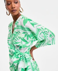 I.n.c. International Concepts Women's Printed Side-Tie Mini Dress, Exclusively at Macy's
