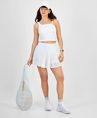 Id Ideology Women's Pleated Mesh Pull-On Skort, Exclusively at Macy's