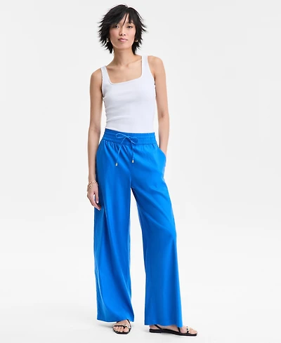 I.n.c. International Concepts Women's High Rise Wide-Leg Pants, Exclusively at Macy's