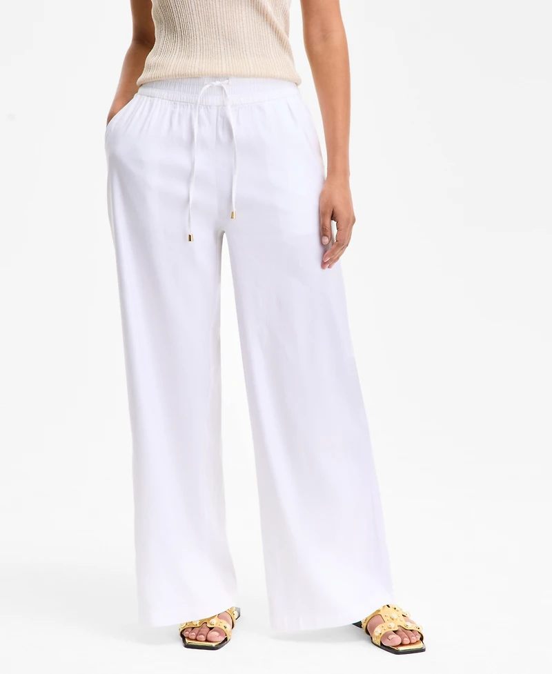I.n.c. International Concepts Women's High Rise Wide-Leg Pants, Exclusively at Macy's