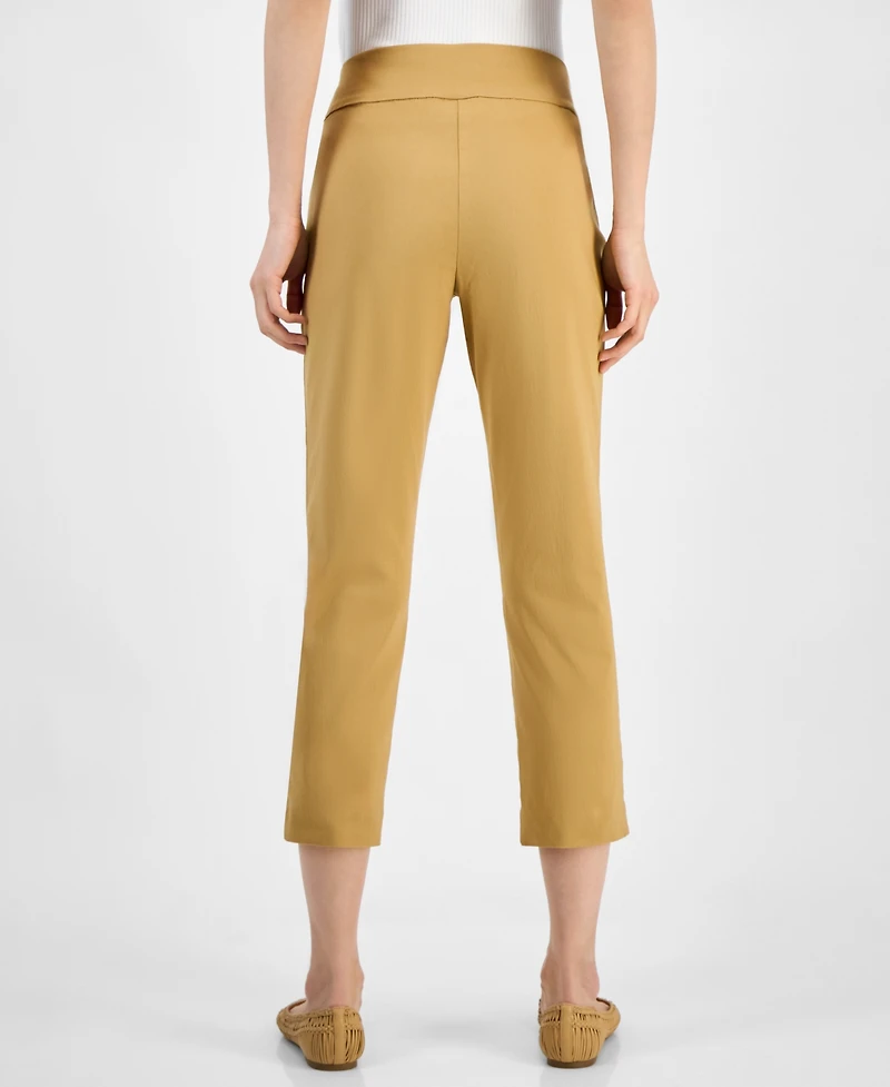 I.n.c. International Concepts Women's Tummy-Control Pull-On Capri Pants, Created for Macy's